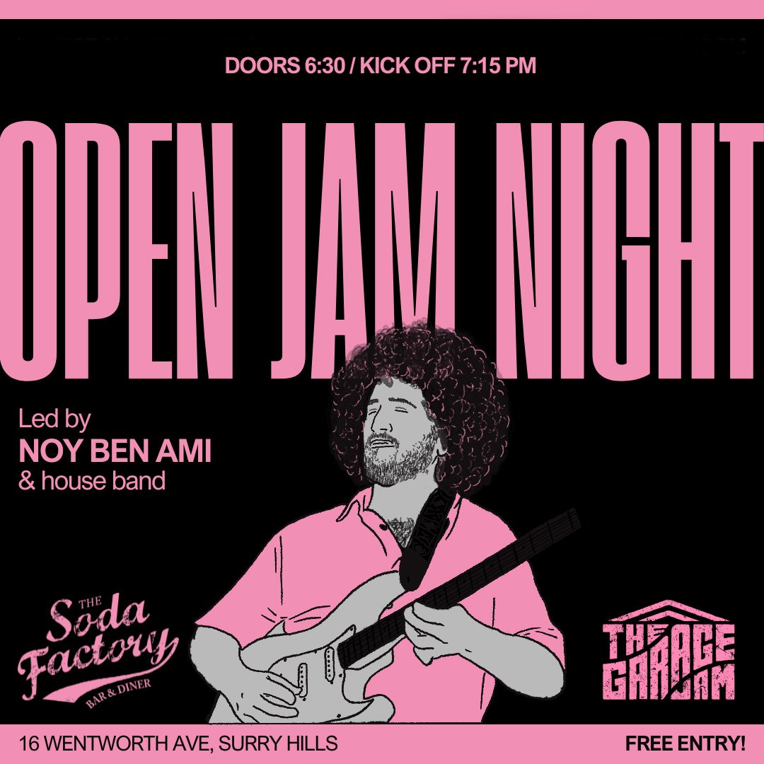 “open jam night” free entry