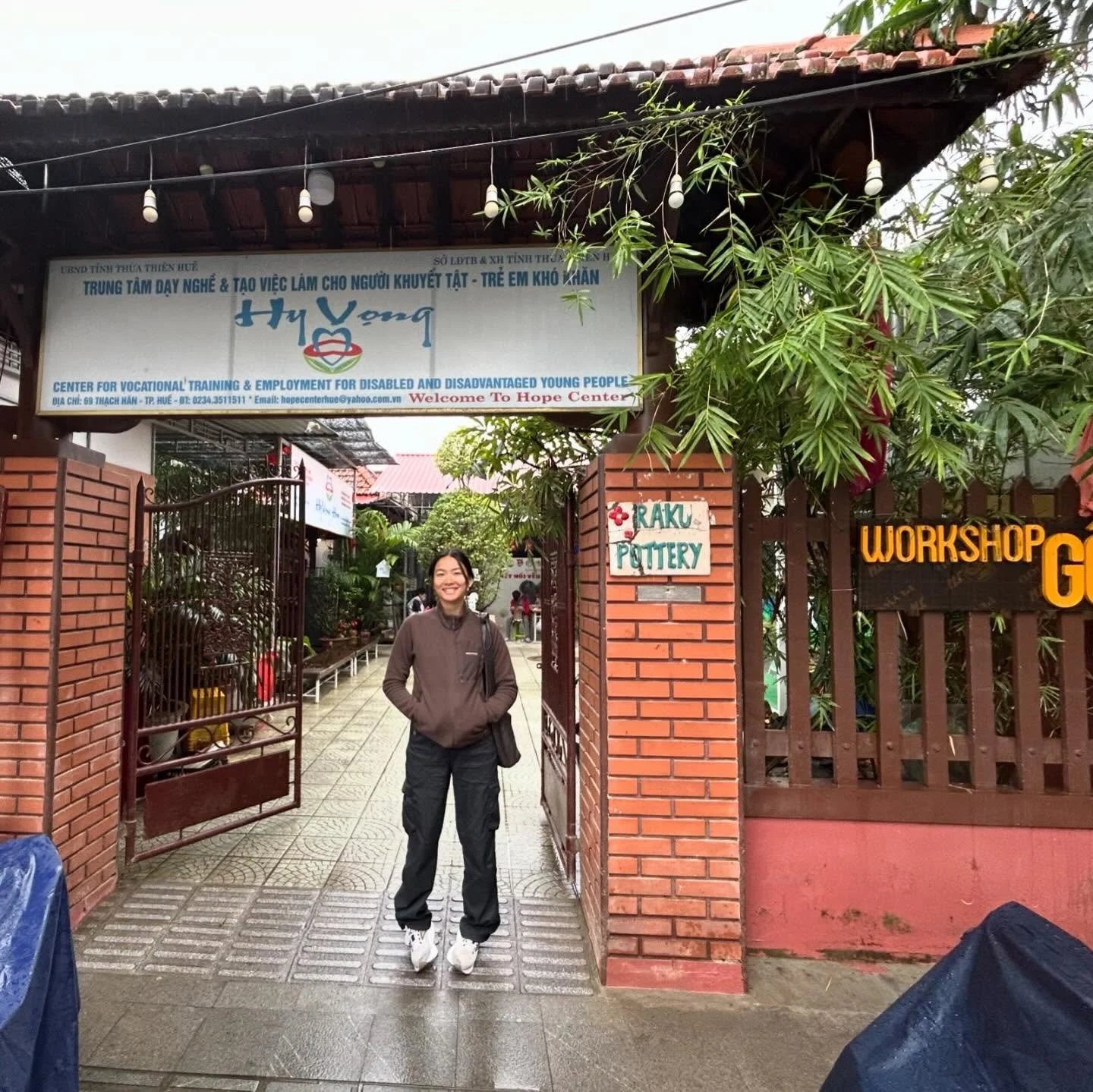 While in Vietnam I was able to visit Hope Center Hue, a vocational training center focused on creating jobs for people with disabilities or disadvantages. Everyone was so warm &amp; welcoming. It was so beautiful to see such happy faces creating amaz