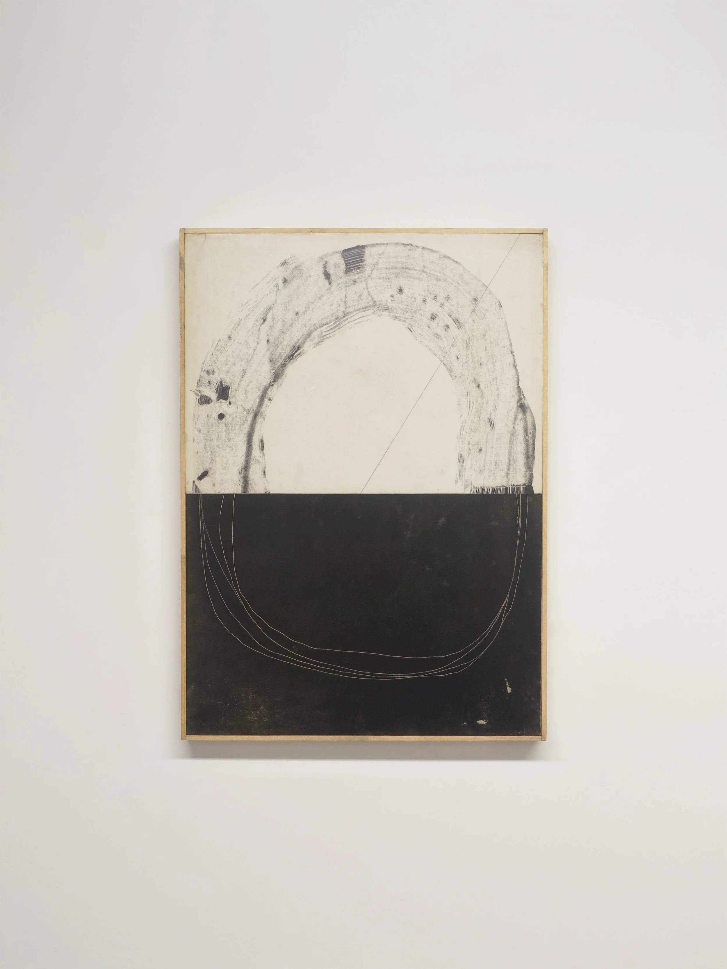 Then and Now, Mixed media on wood panel, 43x61cm, 2026