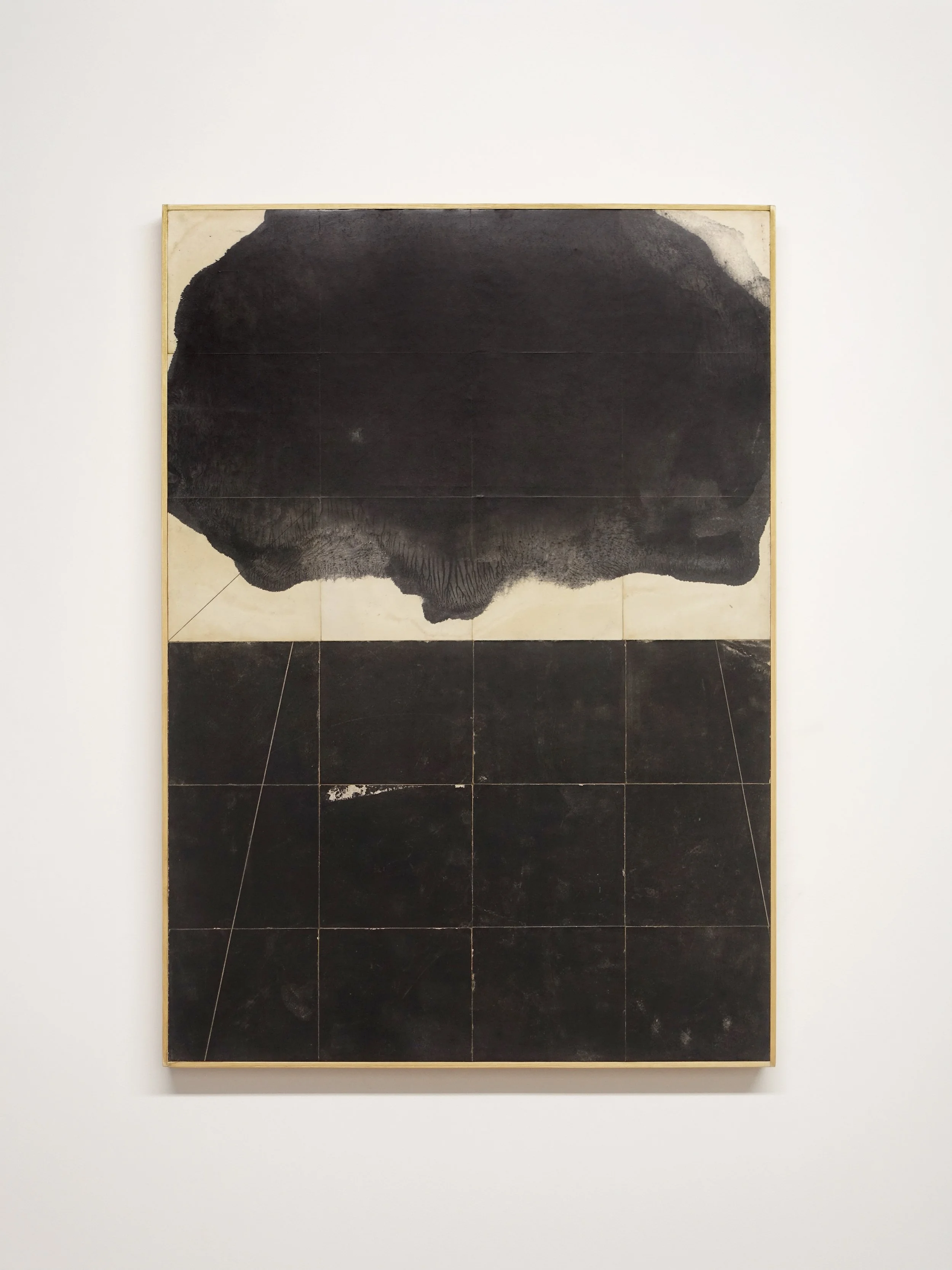 System Trace 2, Mixed media collage on wood panel, 60x85cm, 2026