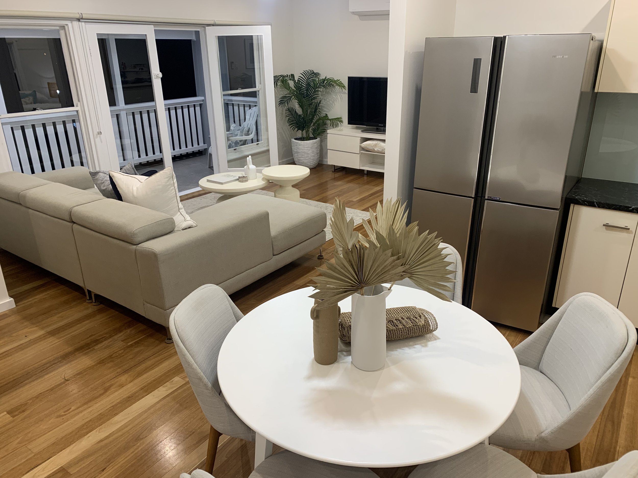 Interior living room and kitchen renovations