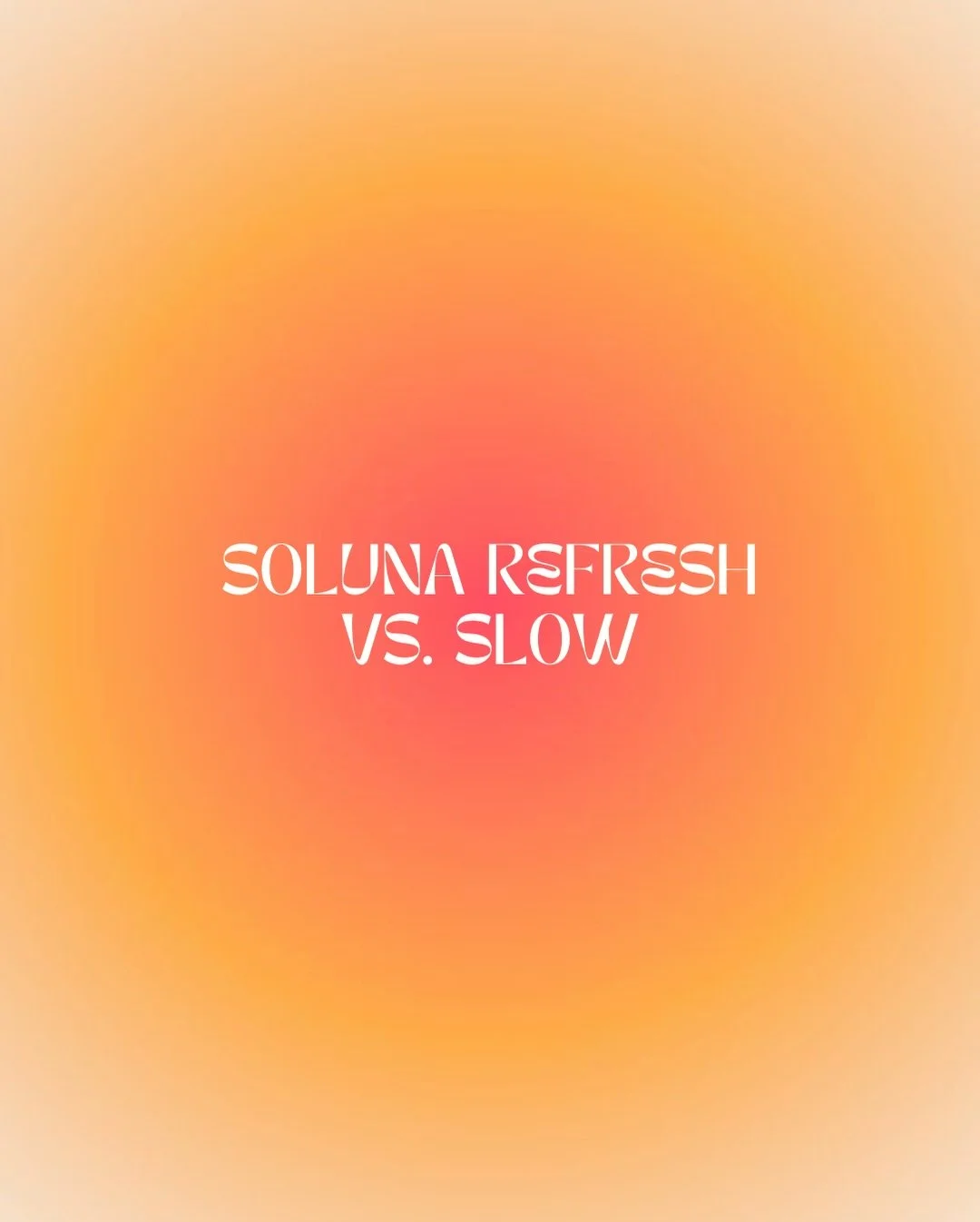 Energy or ease? Fire or flow? Sometimes you need both. 

We&rsquo;re running REFRESH and SLOW over the next 4 weeks (starting this Wednesday) at @greenmondaystudios in Carlton &ndash; come experience the full Soluna spectrum and see what your body&rs