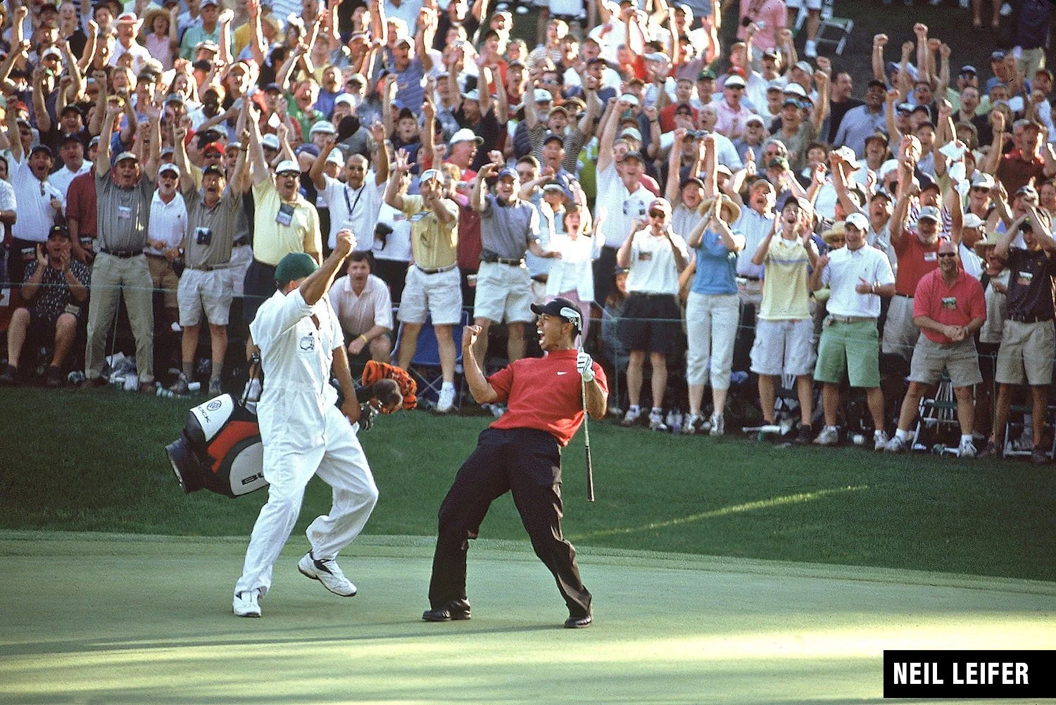 Tiger Woods at 2005 Masters by famous sport photographer Neil Leifer