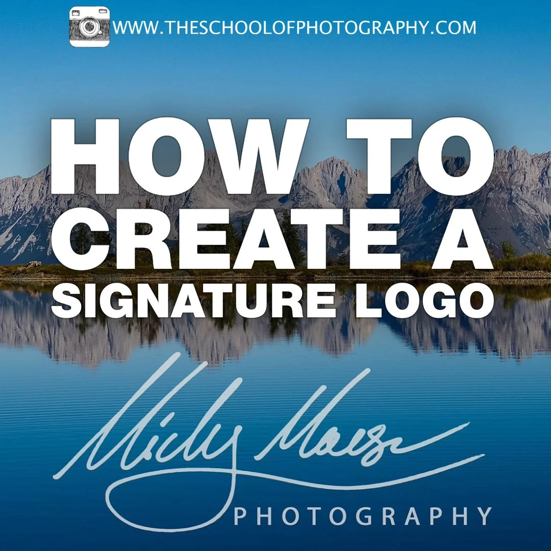 ✒️ Add an even more personal flair to your watermarks! 
➡️ Swipe to find out how to turn your signature into a watermark in #photoshop!
Watch the full step-by-step tutorial here ➡️ https://www.theschoolofphotography.com/tutorials/turn-your-own-si