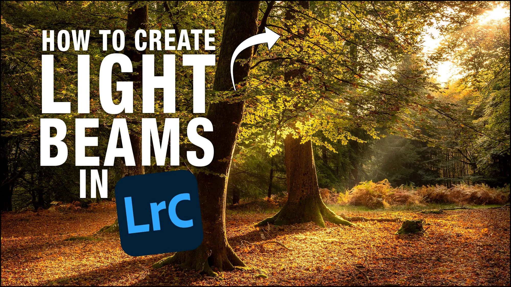 How to create light beams in Lightroom