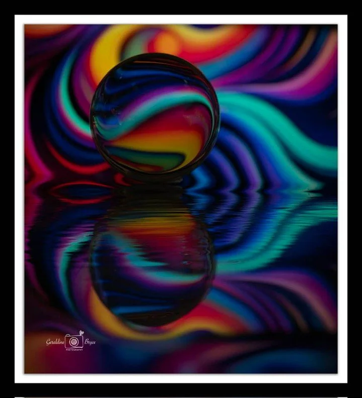 A whole world, captured inside a single sphere 🌈⁠
⁠
Amazing image by member Geraldine Bryce 📸👏⁠
⁠
f/3 - 1/160 sec - ISO 640⁠
Nikon Z6 iii, Nikon Z 105mm Macro lens⁠
⁠
Geraldine writes, "Having a go at taking photos of crystal ball and creatin