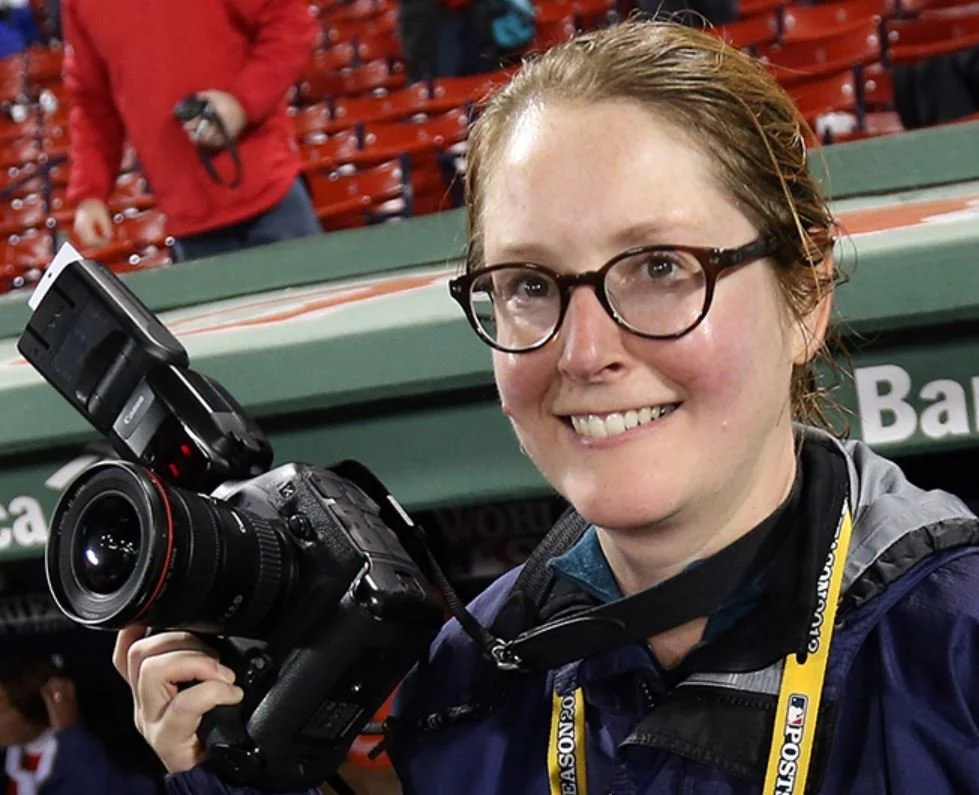 Portrait of famous sport photographer Elsa Garrison