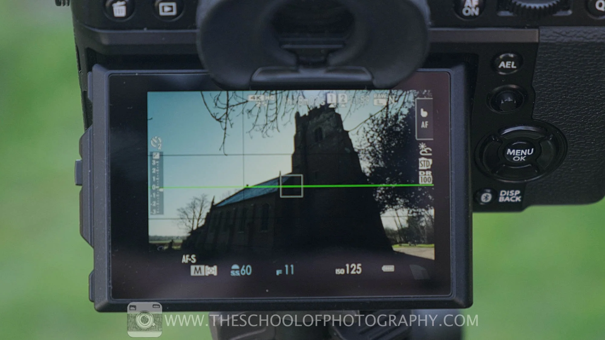 live shooting the dark side of a church on a bright day to show exposure bracketing