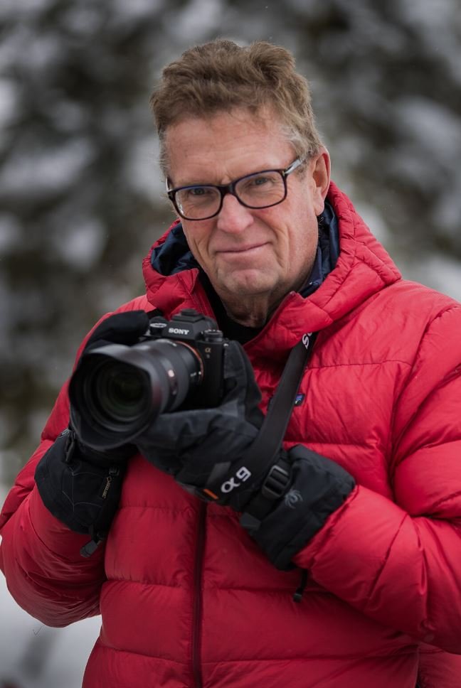 Portrait of famous sport photographer Bob Martin