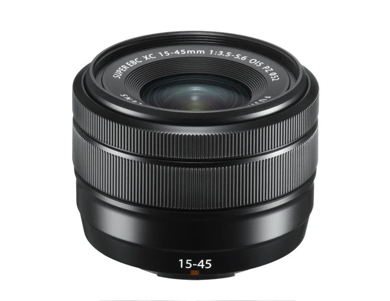 Fujifilm XC 15-45mm f/3.5-5.6 OIS kit lens front view