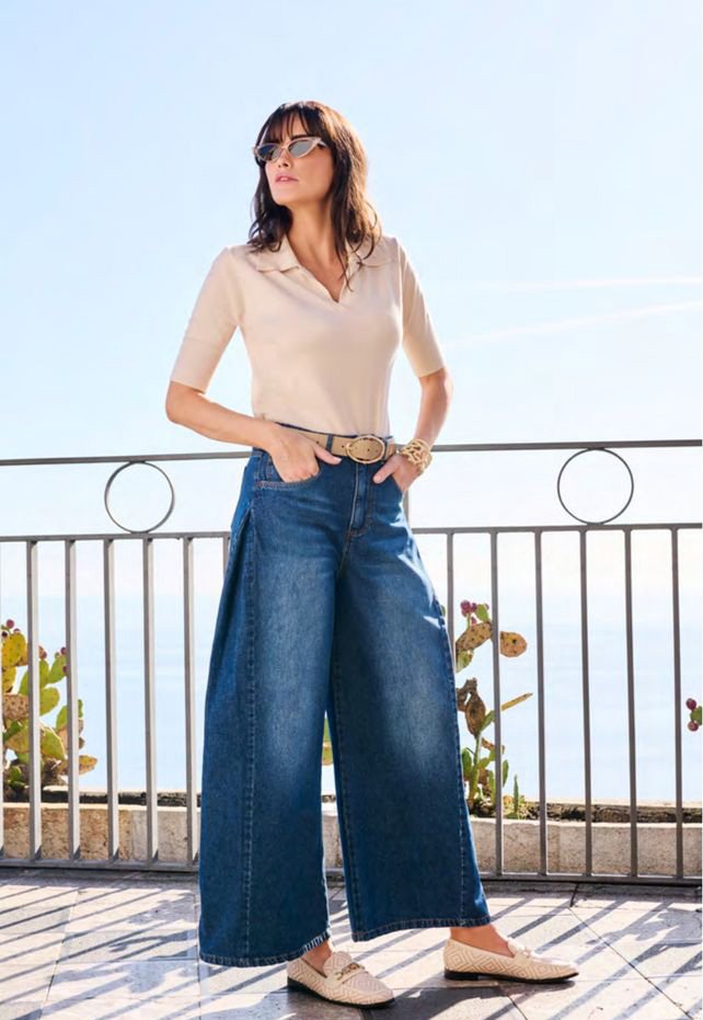 Jeans Jehni, a Palazzo Extra Larghi