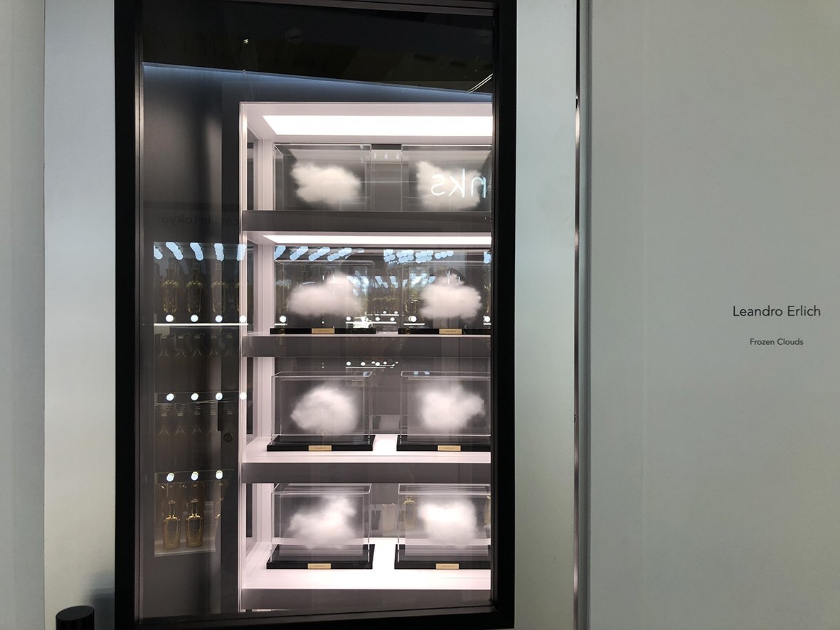Frozen Cloud / Leandro Elrich Production cooperation Three-dimensional work by painting