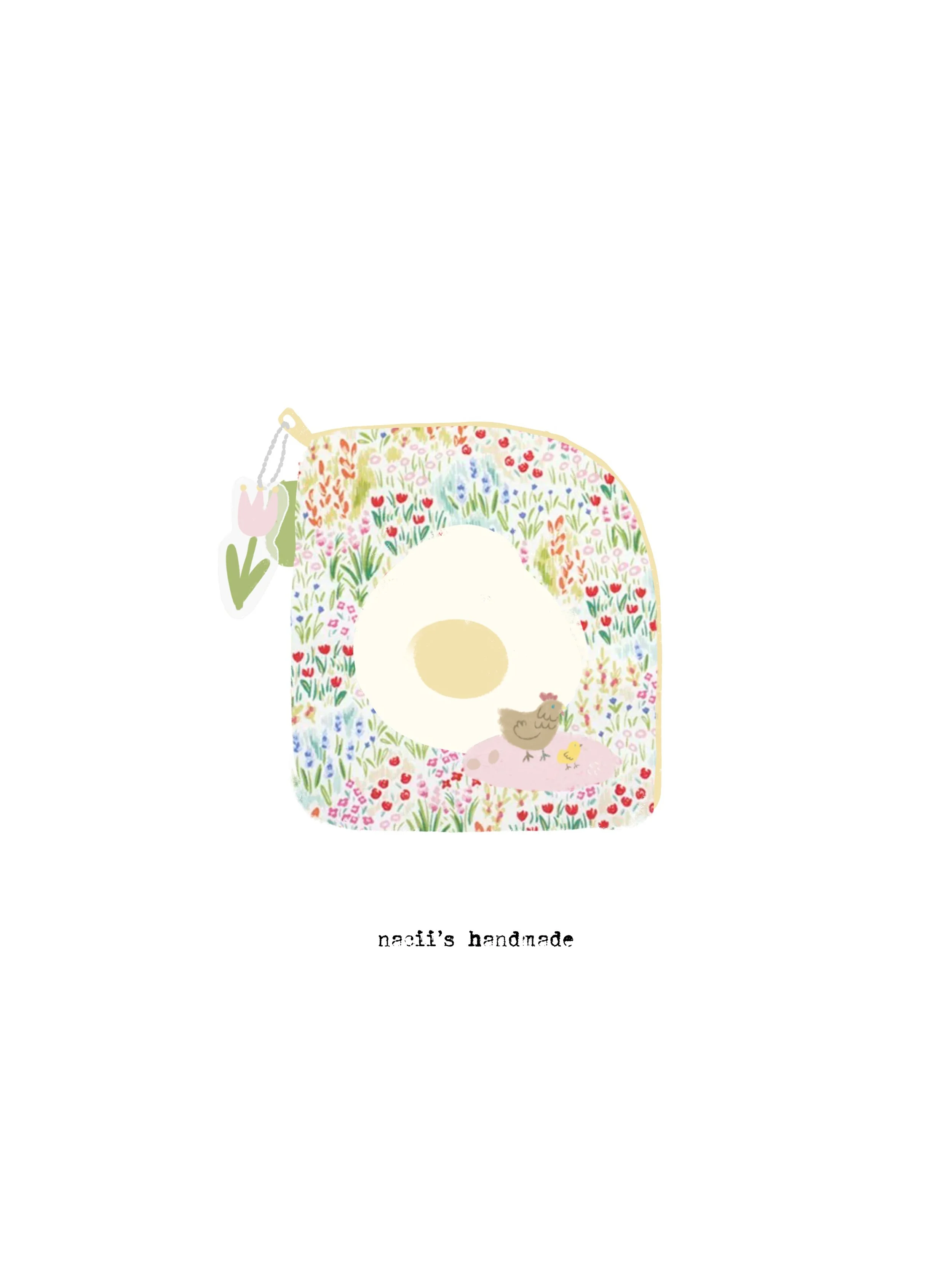 Fried Egg Handmade Pouch
