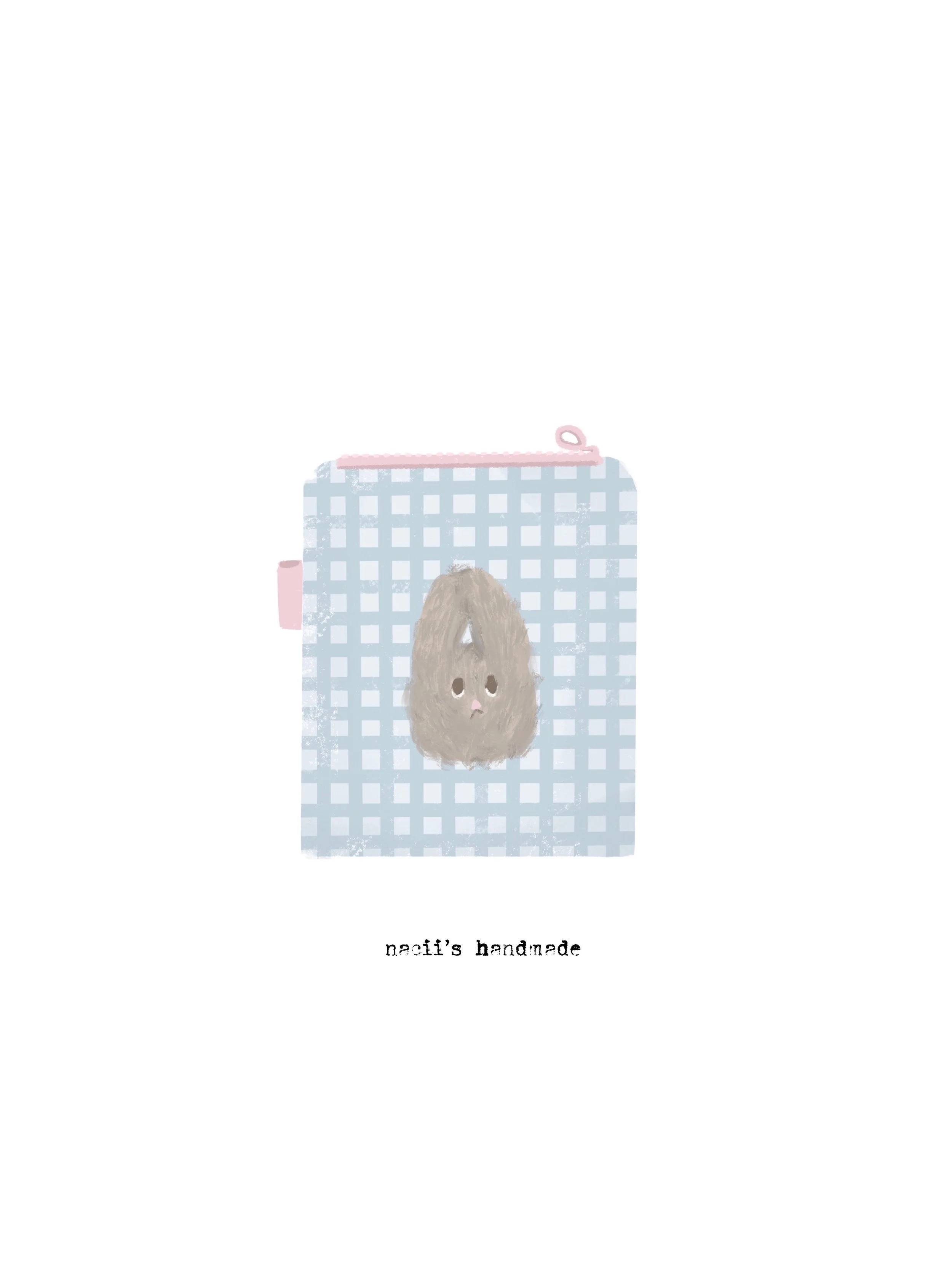 bunny.m handmade zip pouch