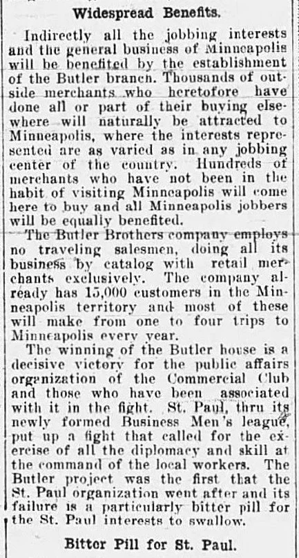 Very long article in thirteen sections provides an excellent history of the Butler Brothers company