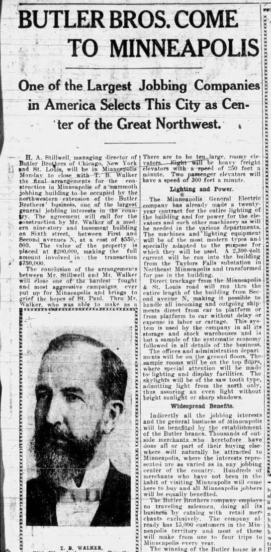 Very long article in thirteen sections provides an excellent history of the Butler Brothers company
