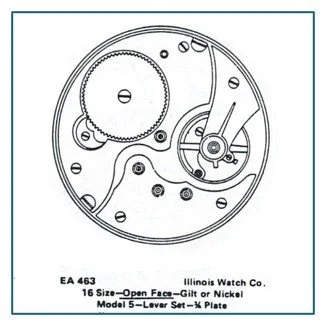 Ehrhardt American (EA) numbered drawing associated with the subject movement.