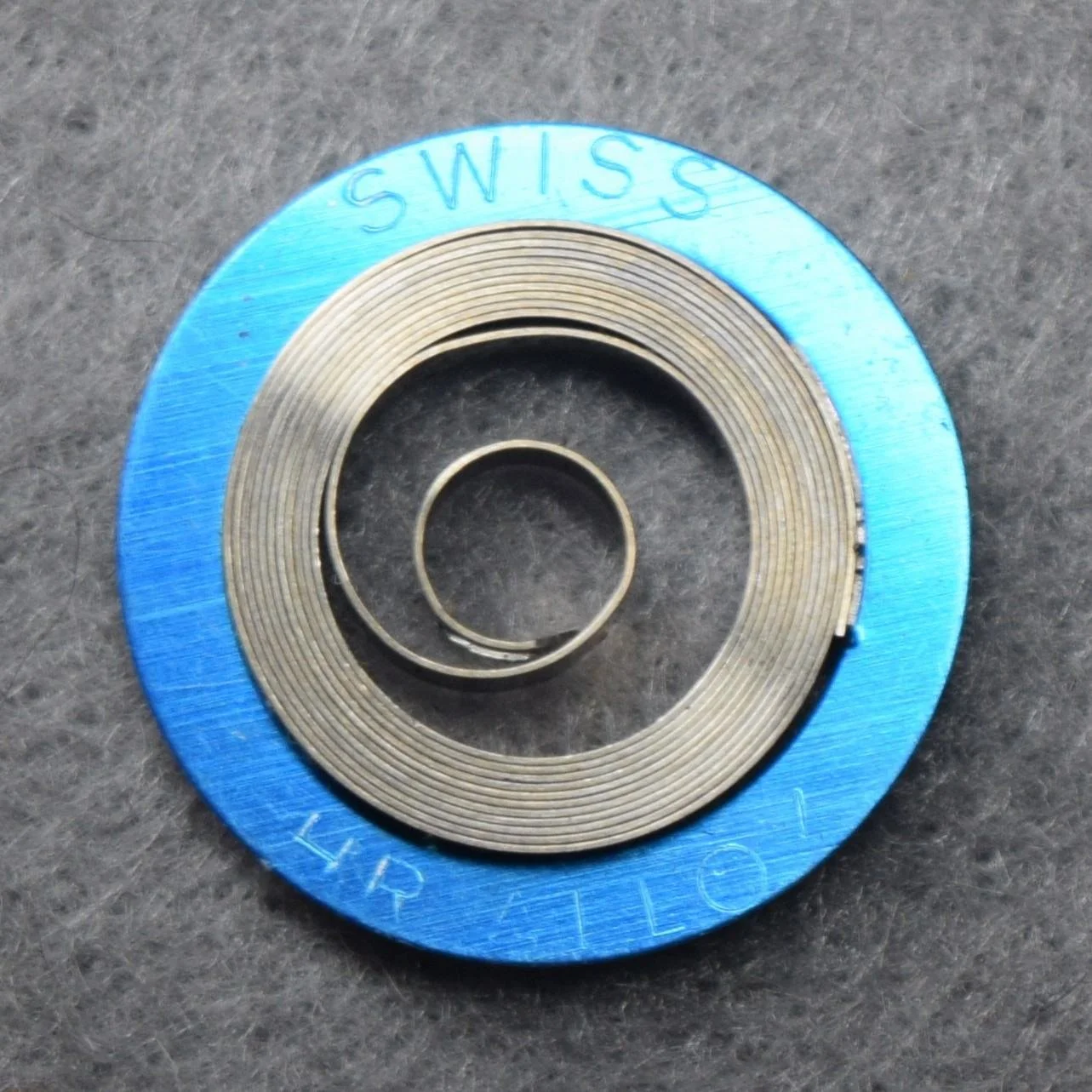 HR Alloy Mainspring No. SA 653 – for Seth Thomas 18-size Factory No. 729 T Brace, 30 inches long, 3.30 millimeters wide, 0.22 thick, or, 24 wide, 2 thick Dennison gauge - Made in Switzerland