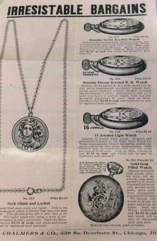 R. E. Chalmers & Company Catalog page from the early 1900’s