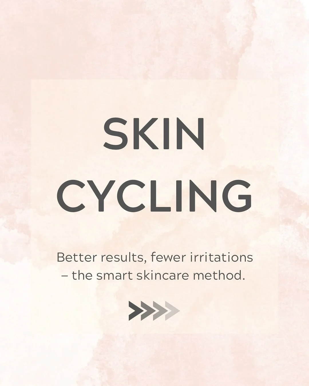 🔄✨ Skin Cycling: Smarter Skincare ✨🔄

 Overdoing actives? Struggling with irritation? Skin Cycling is the answer. 💡

This 4-night rotation balances exfoliation, retinoids + recovery so your skin stays:
 ✨ Glowing (without the over-exfoliation)
 ✨ 