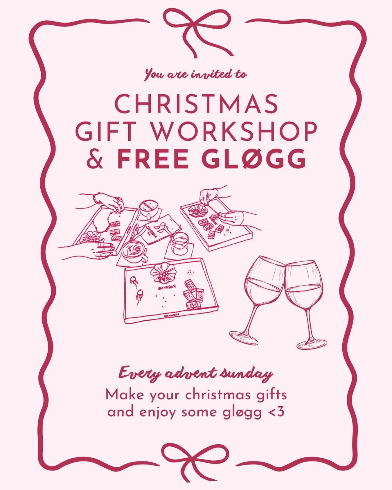 FREE gl&oslash;gg, Christmas gift workshop &amp; Christmas music on all Advent Sundays (!!)🎁💫🍷 Secure your spot via the link in bio!

Every Advent Sunday we&rsquo;re inviting you to cosy up with us - slow down and make some Christmas gifts! Perfec
