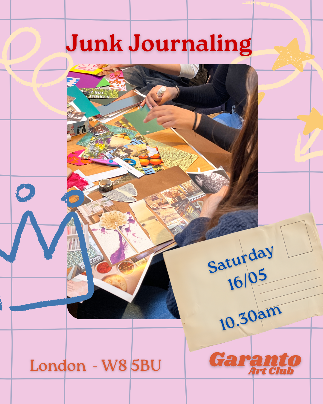 Junk Journaling session - Saturday 16/06 - 10.30am