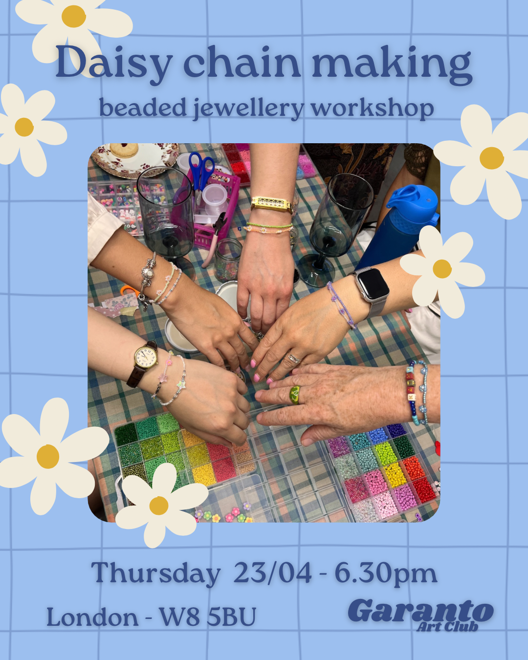 Daisy Chain | Beaded Jewellery making - 23/04 - 6.30pm