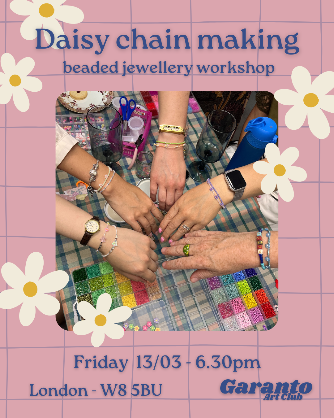 Daisy Chain | Beaded Jewellery making - 13/03 - 6.30pm