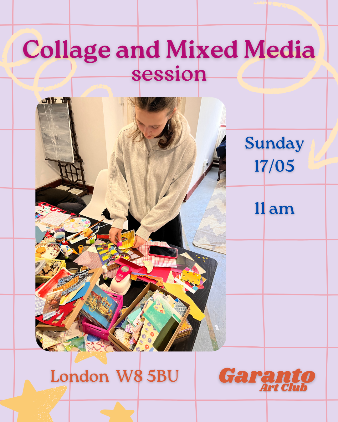 Collage and Mixed Media workshop - Sunday  17/05 - 11am