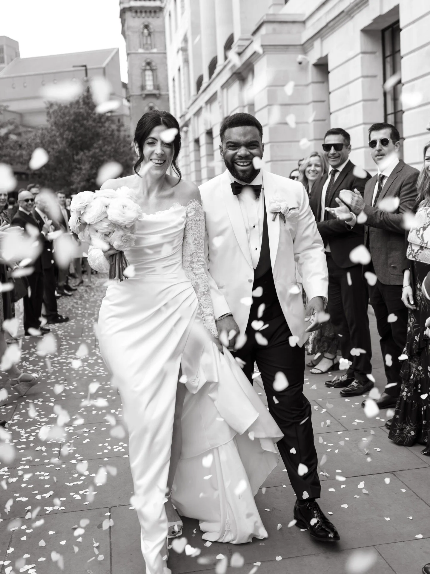 Rebecca &amp; Gavin - what an iconic day! On a literal high looking over London from the rooftop @thestandardlondon Blending that perfect mix of black tie suave with a little rock n&rsquo; roll, every second was unforgettable. So stoked to have been 