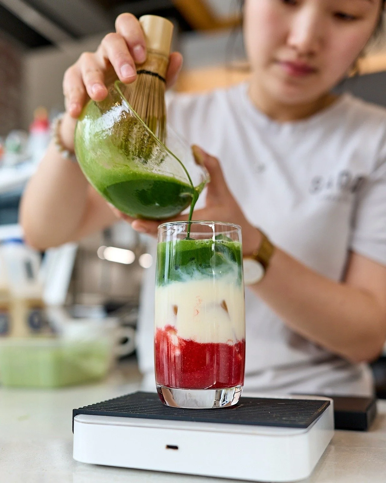 We whisk, you sip. See you this week. 😌

#SanaCoffeeCo

#melbournefood #melbourneeats #melbournecity #melbourne #strawberrymatcha #matcha #matchalover