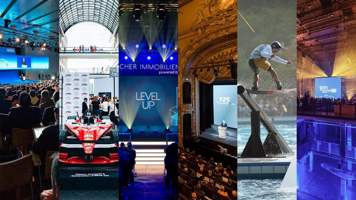 Event videography showreel by Frederik Schindler, Berlin-based videographer capturing live and corporate events