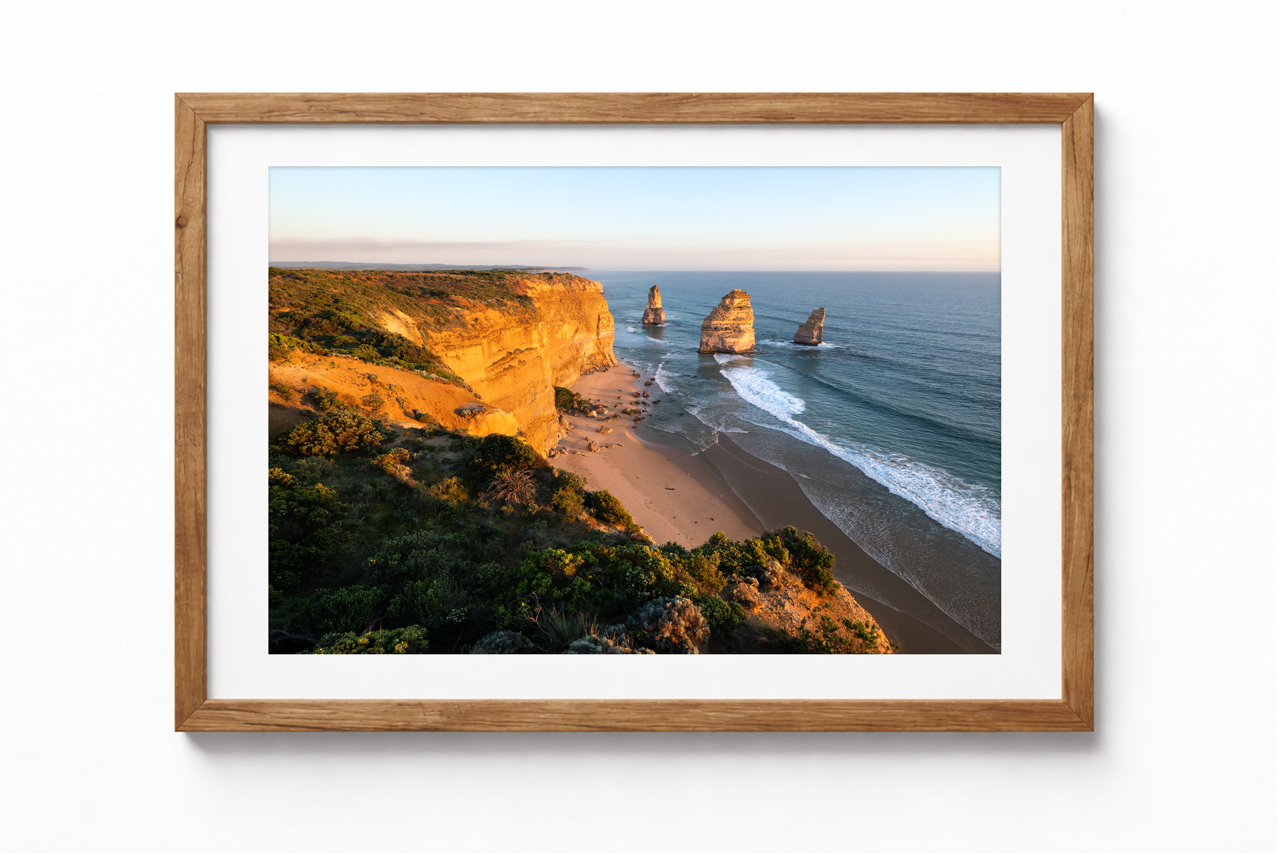 Twelve Apostles, Great Ocean Road Fine Art Landscape Photography Print in a Rescued Oak Frame