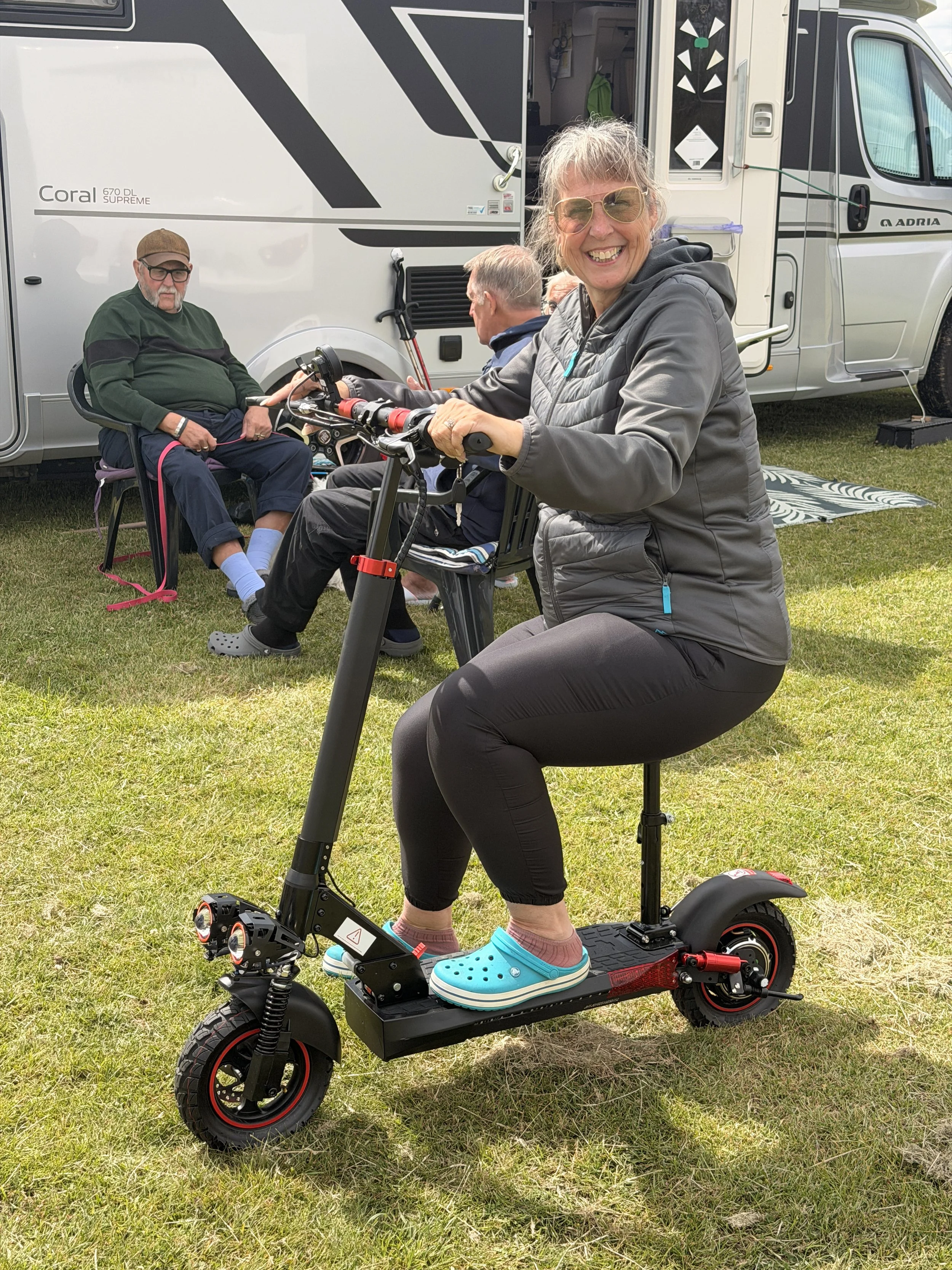 Tracy goes exploring on her new electric scooter 2026