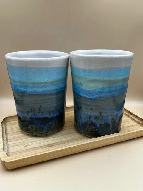 Horizonlijn-Ochtendmist