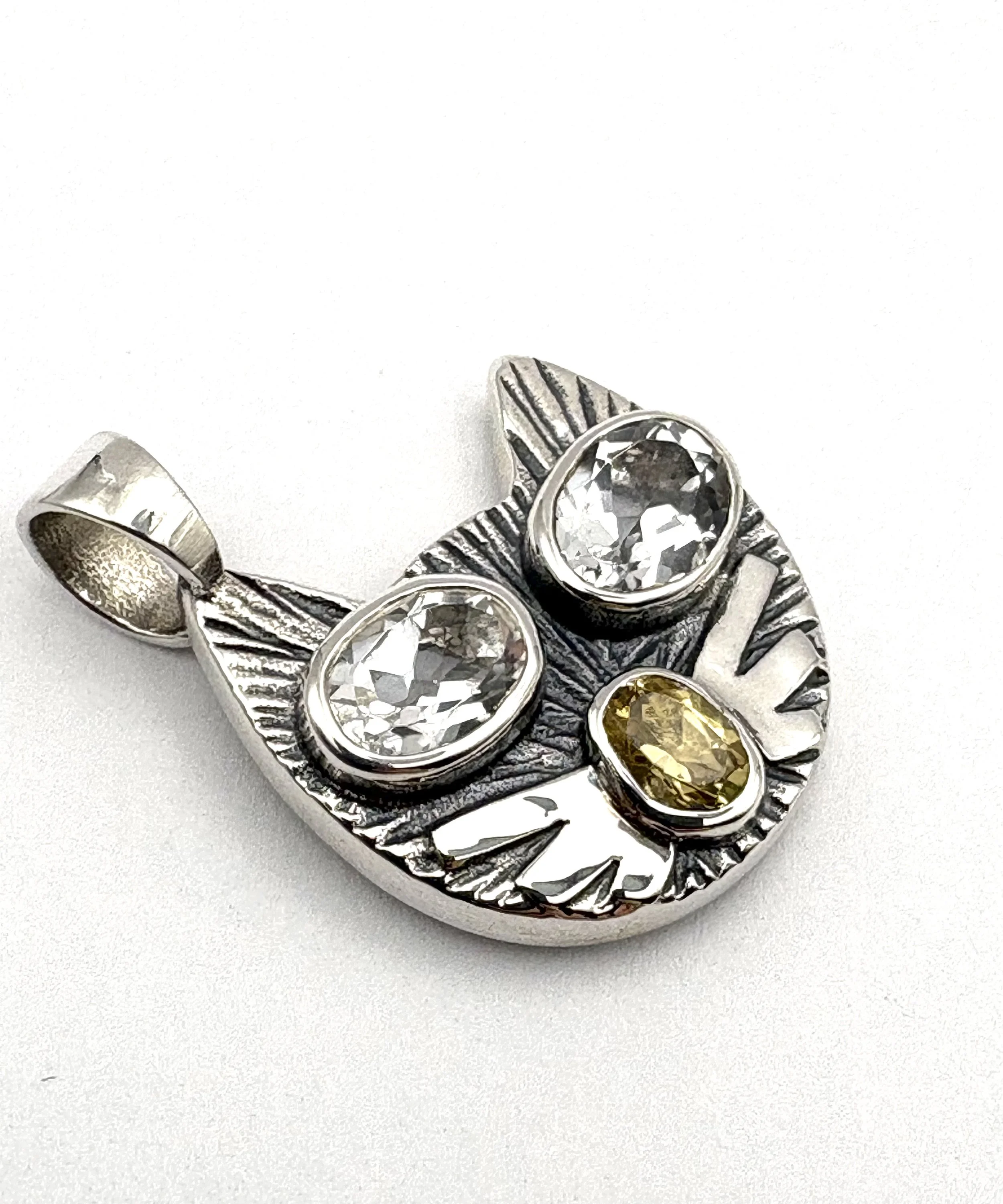 White Topaz & Golden Tourmaline