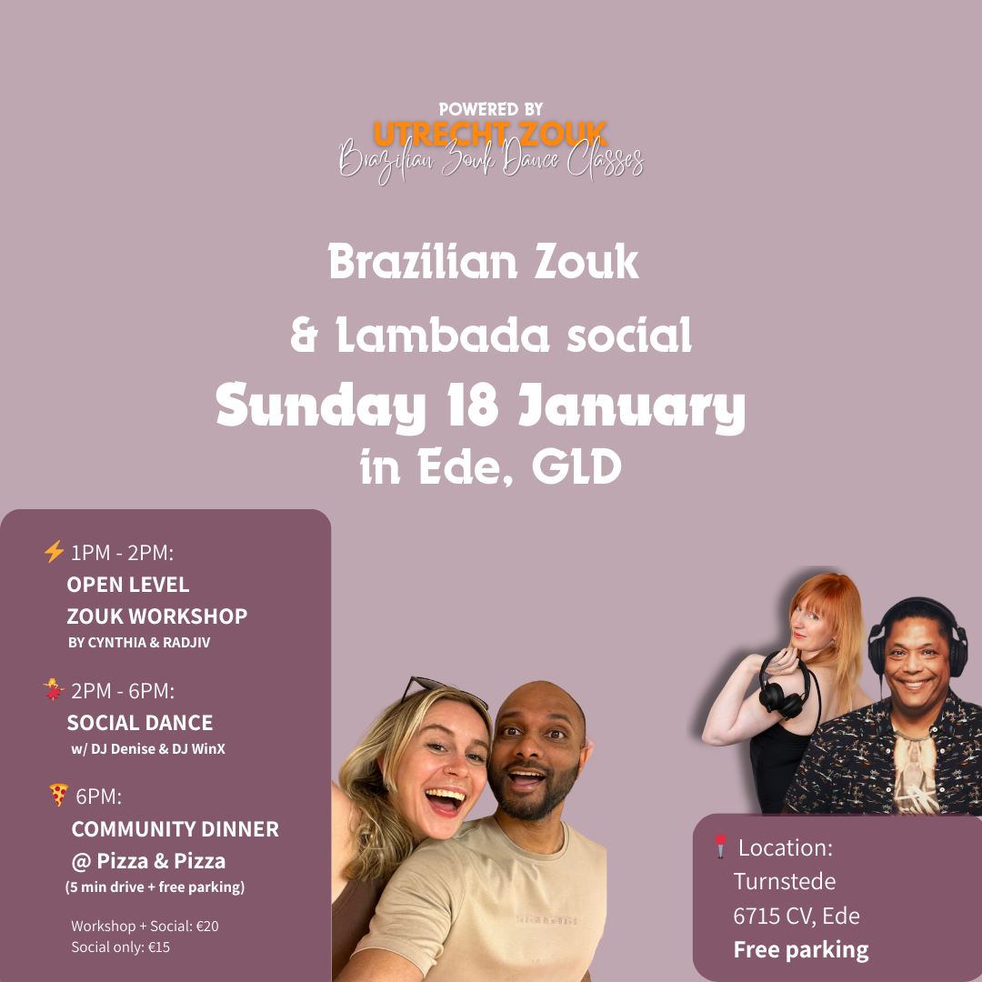 Brazilian Zouk & Lambada Social in Ede, GLD
