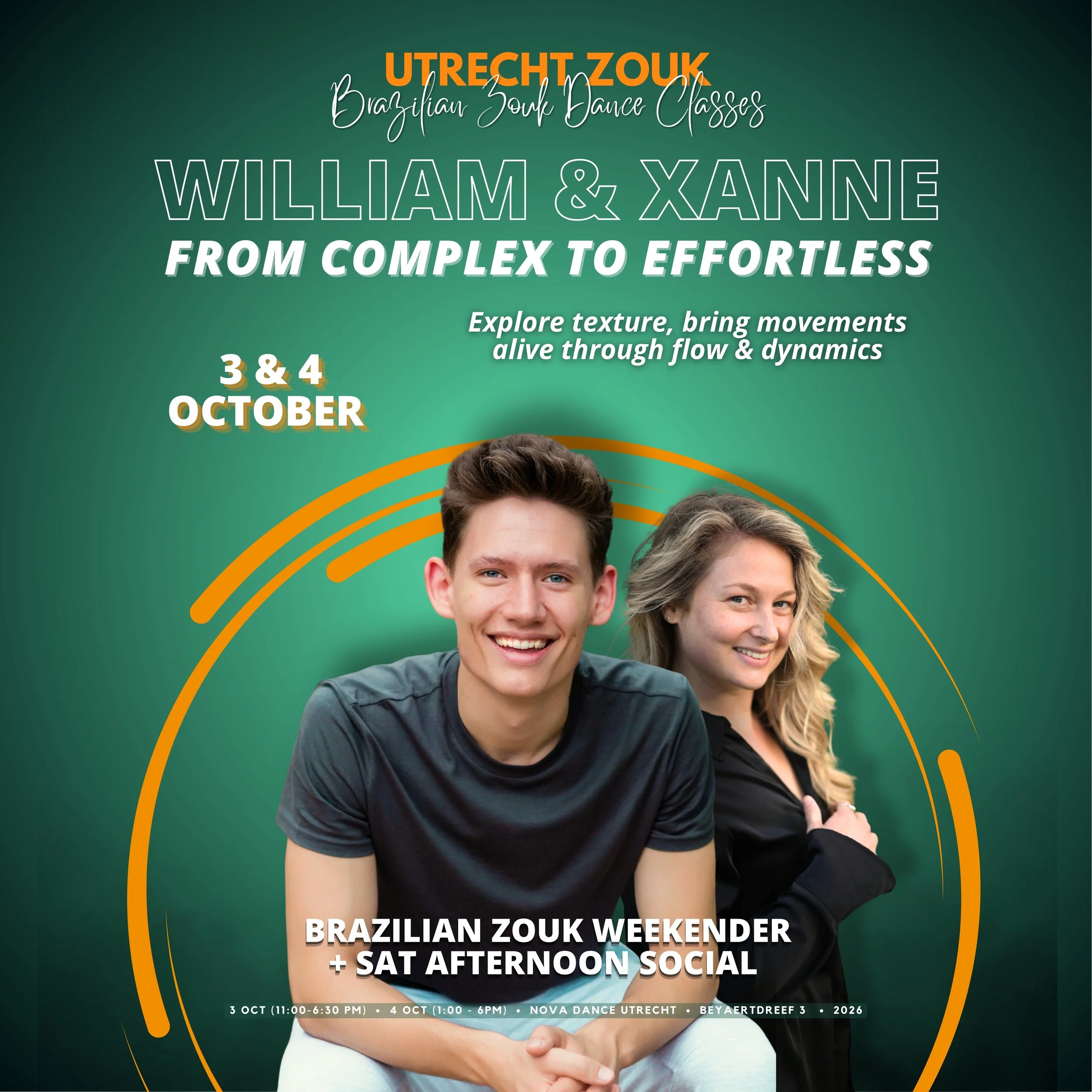 From Complex to Effortless with William &amp; Xanne - Brazilian Zouk Weekender