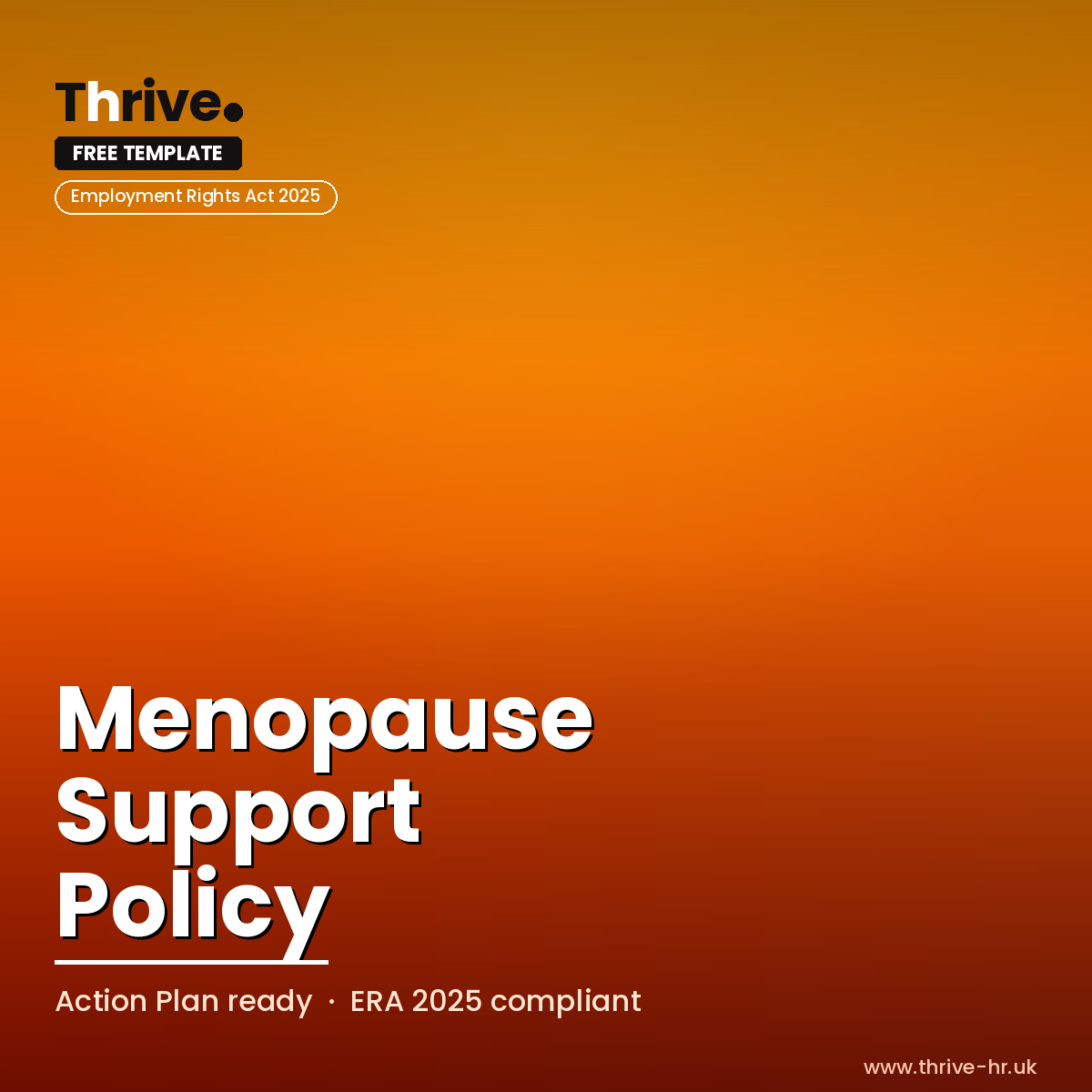 Menopause at Work: Strategic Support & Compliance Policy