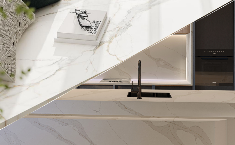 &nbsp;Quartz vs Porcelain Worktops: A Complete Comparison for Modern UK Kitchens