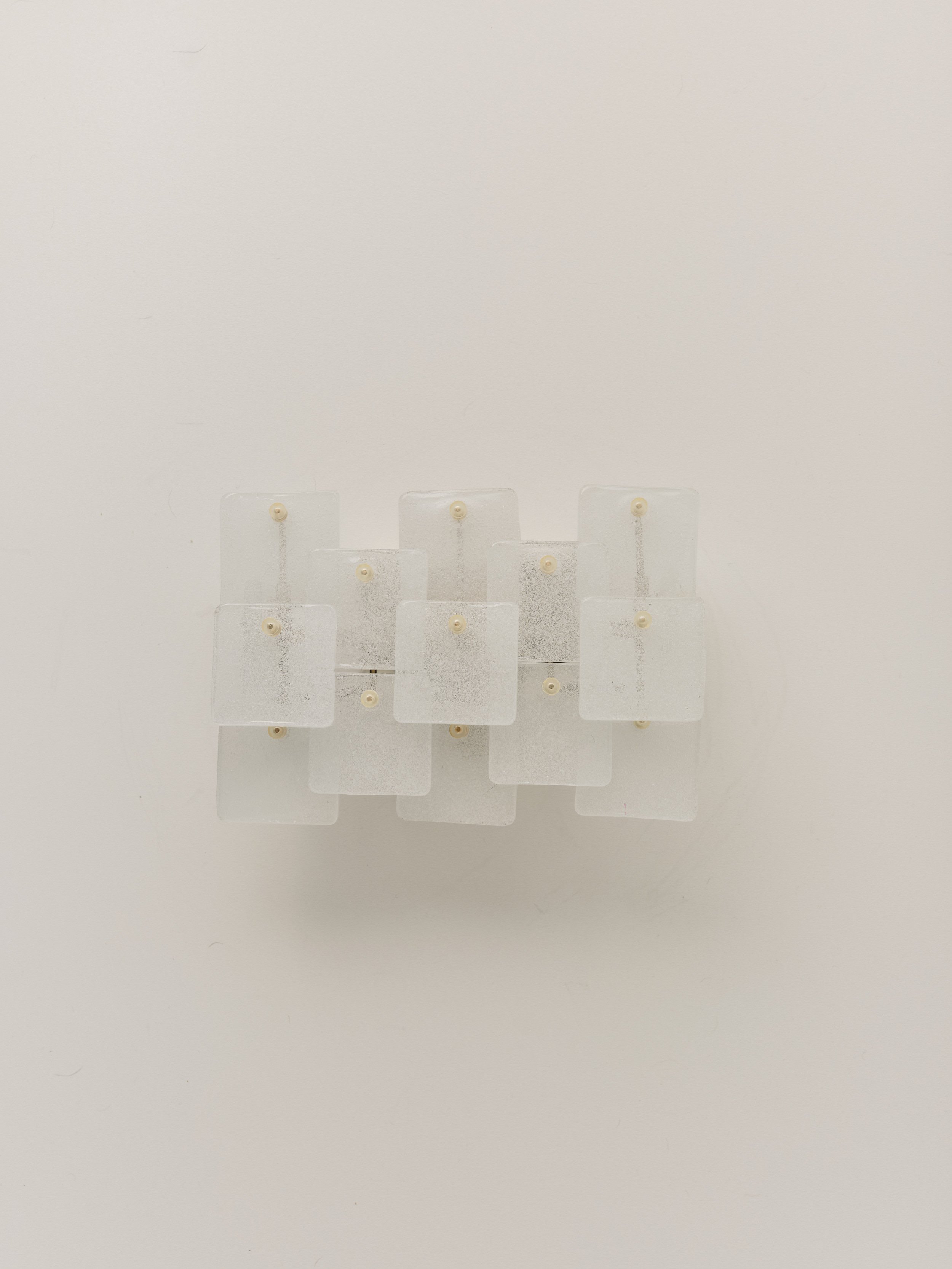 Cast Glass Wall Sconce by JT Kalmar