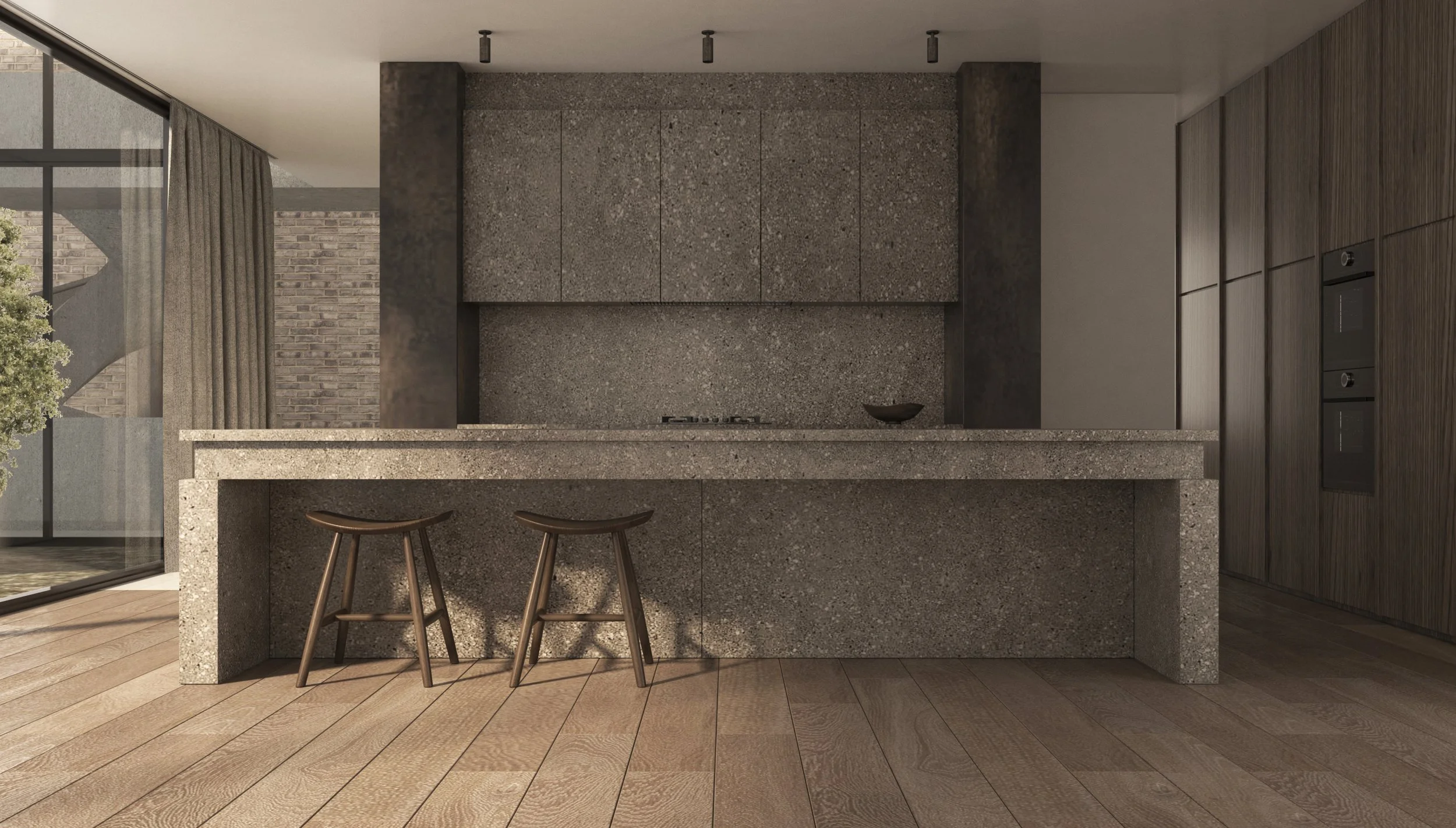Textured kitchen