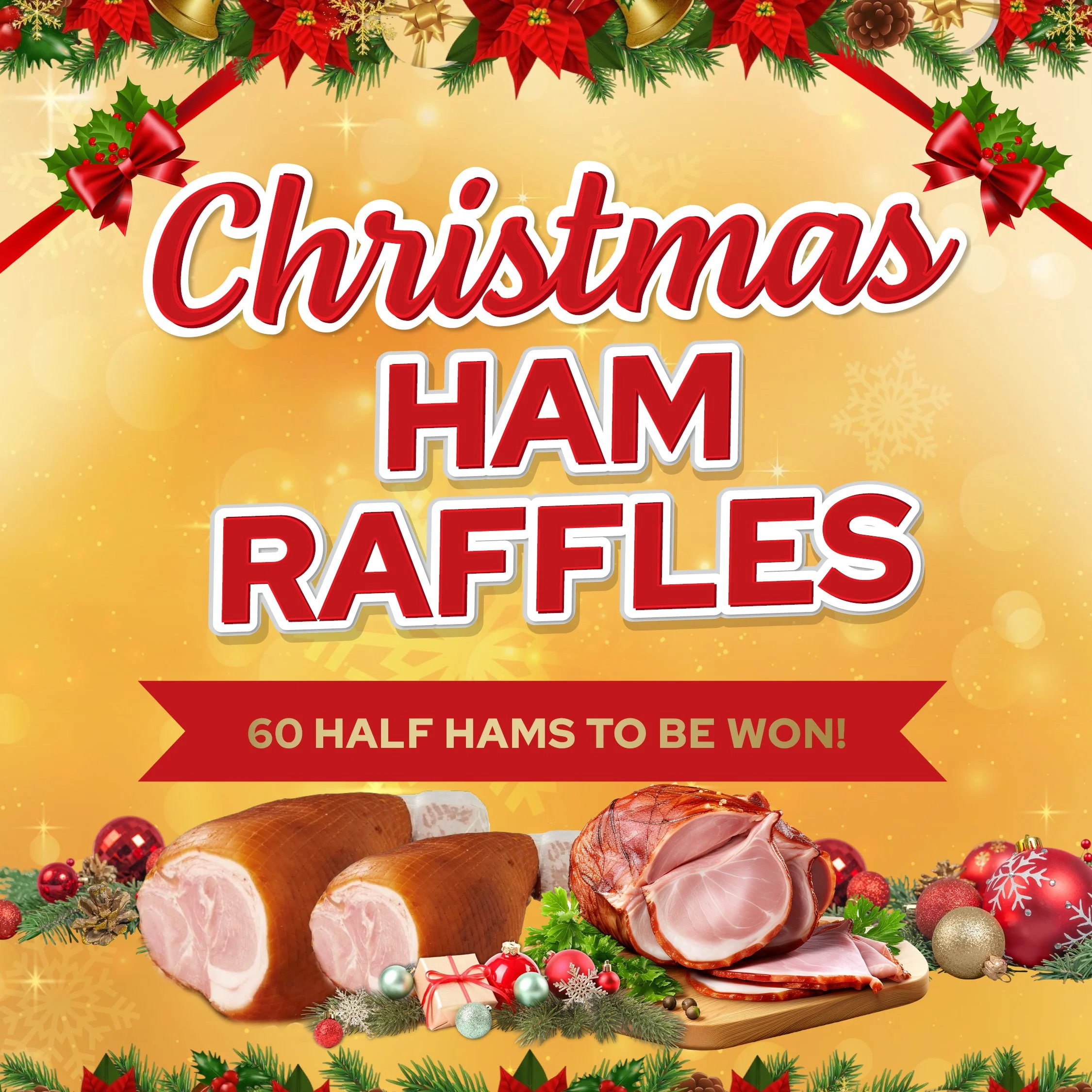 Christmas Ham Raffles