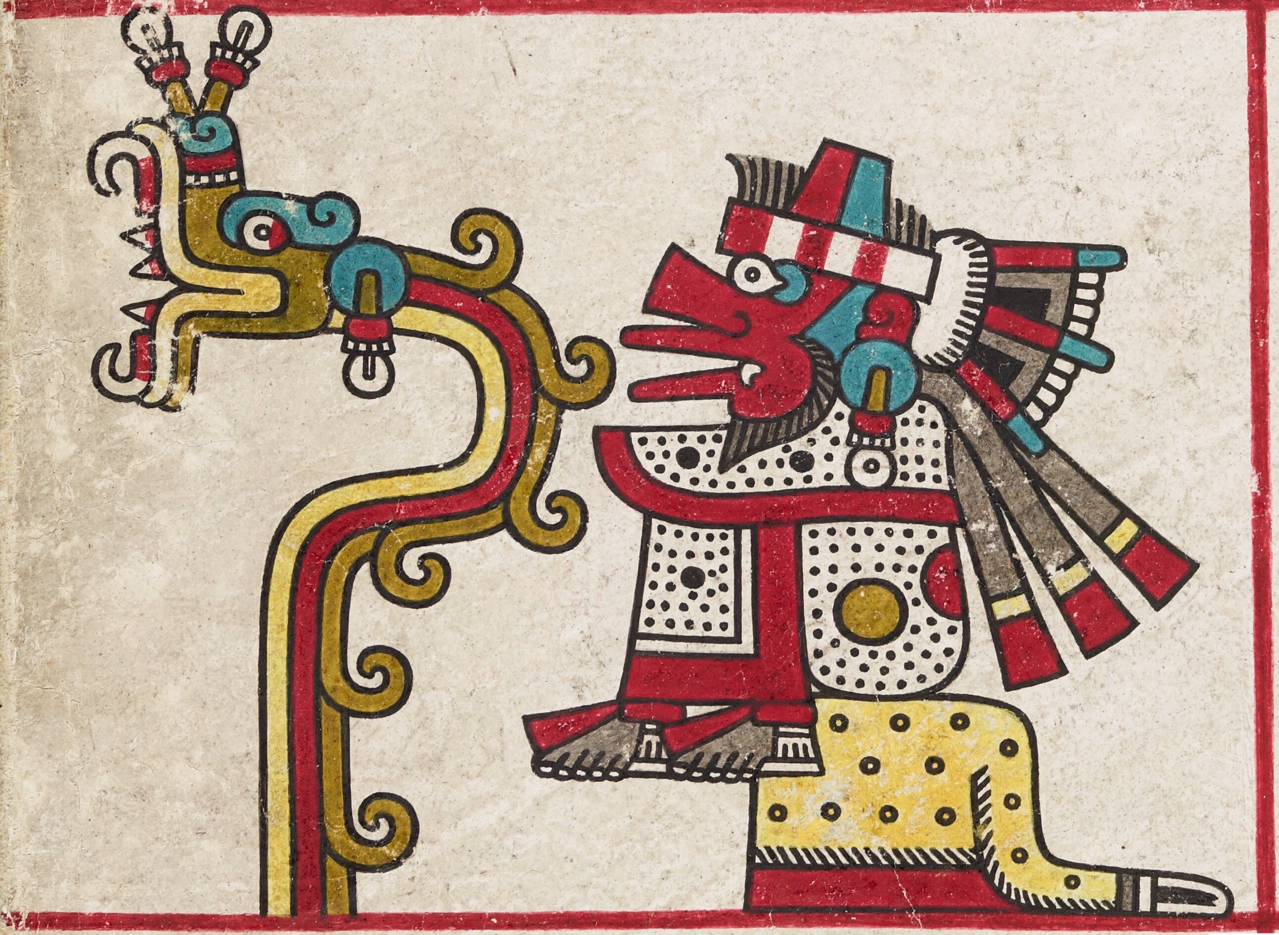 Quetzalcóatl_como_la_serpiente_emplumada_y_el_dios_del_viento_Ehécatl,_en_el_folio_19.jpg