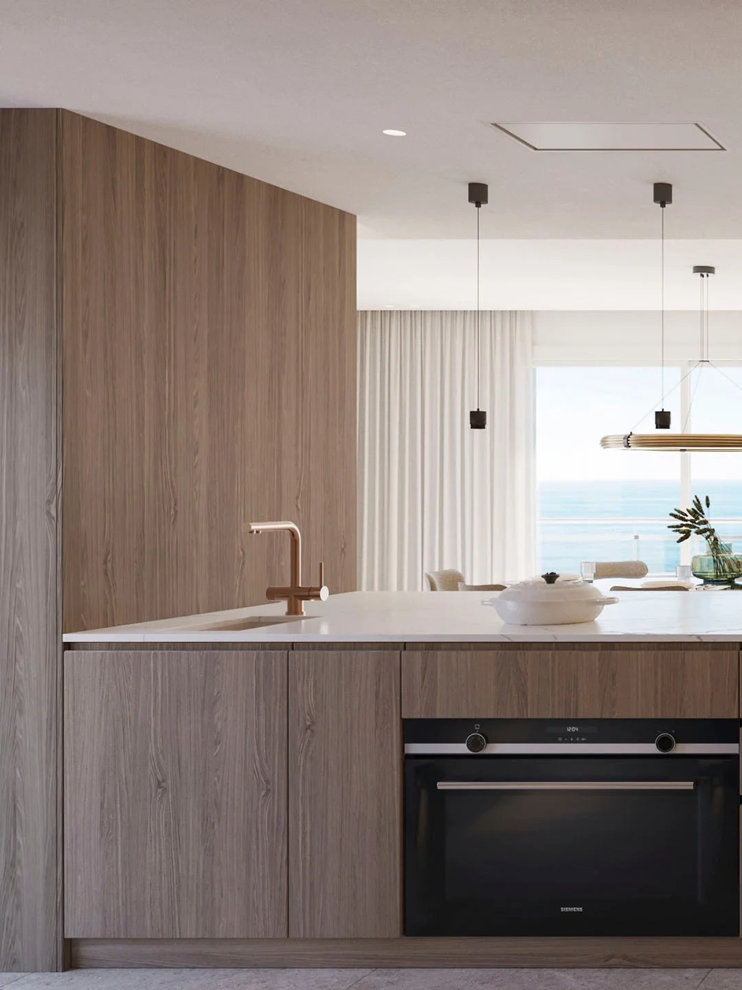 More than a kitchen, a place to gather.
Designed as the heart of the home, the peninsula invites conversation, connection and shared moments where design and functionality come together.
.
M&aacute;s que una cocina, un lugar de encuentro.
Dise&ntilde