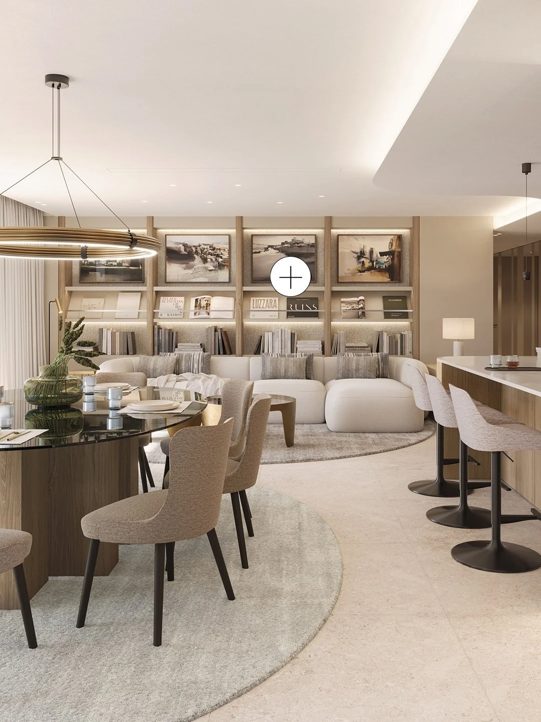 When a bookcase becomes architecture.

Its illuminated niches and custom volumes create a unique piece that brings personality and organizes the space with elegance and subtlety. 

Swipe the image to find out more details. Do you like this bookcase? 