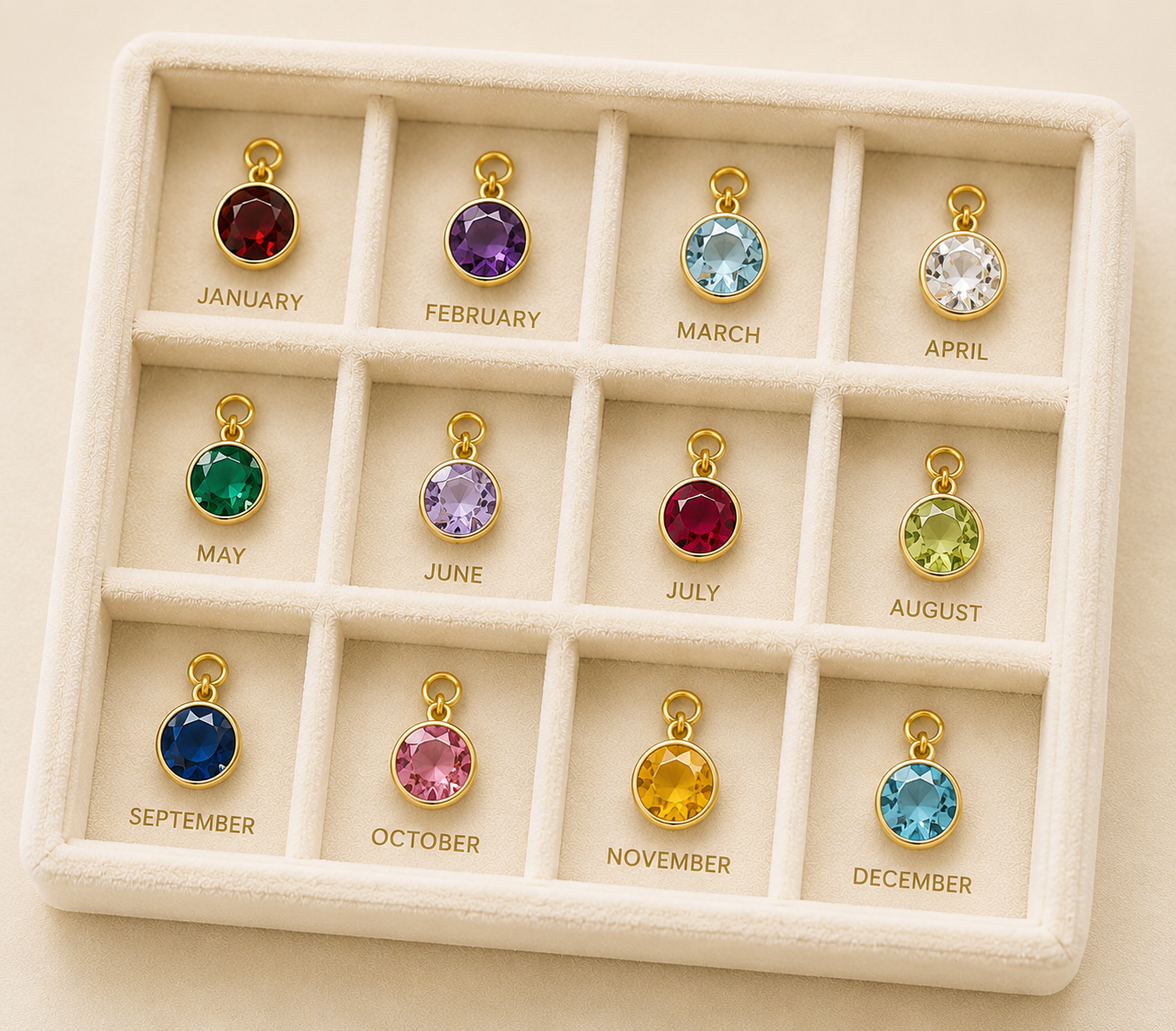 birthstone charms