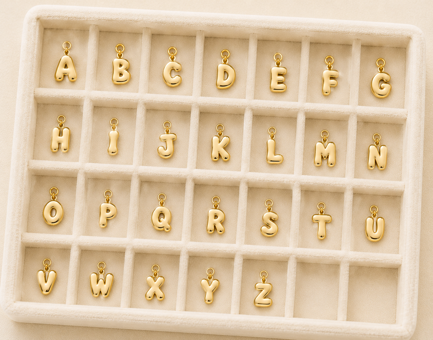 bubble initial charms