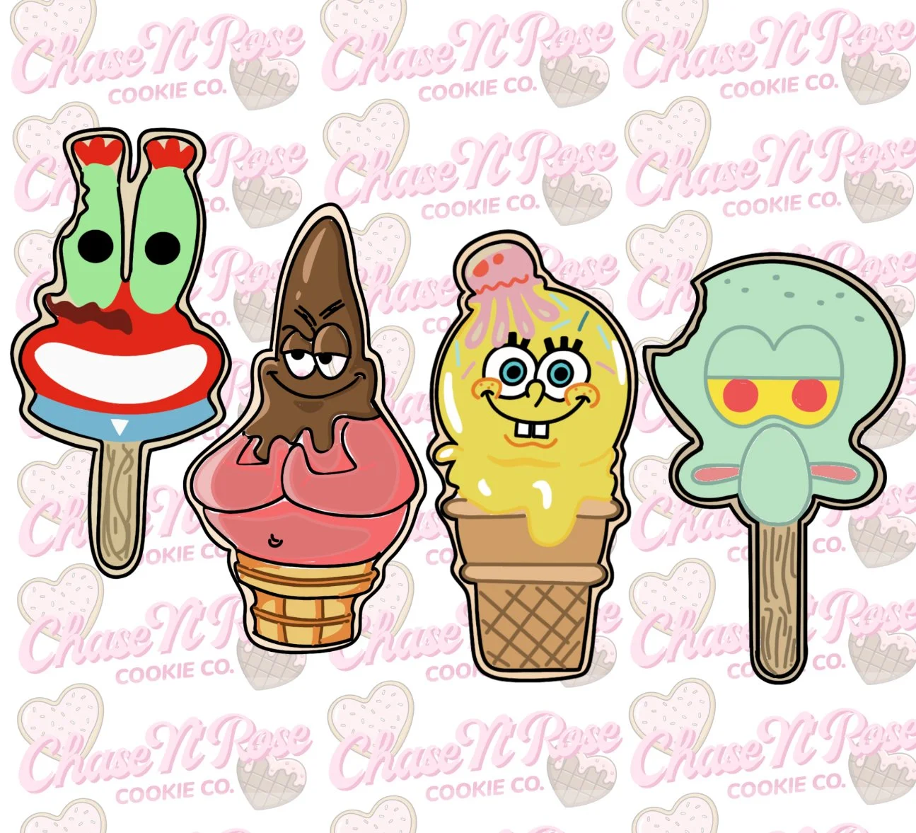90s Under the Sea Character Ice Pops - CUTTERS