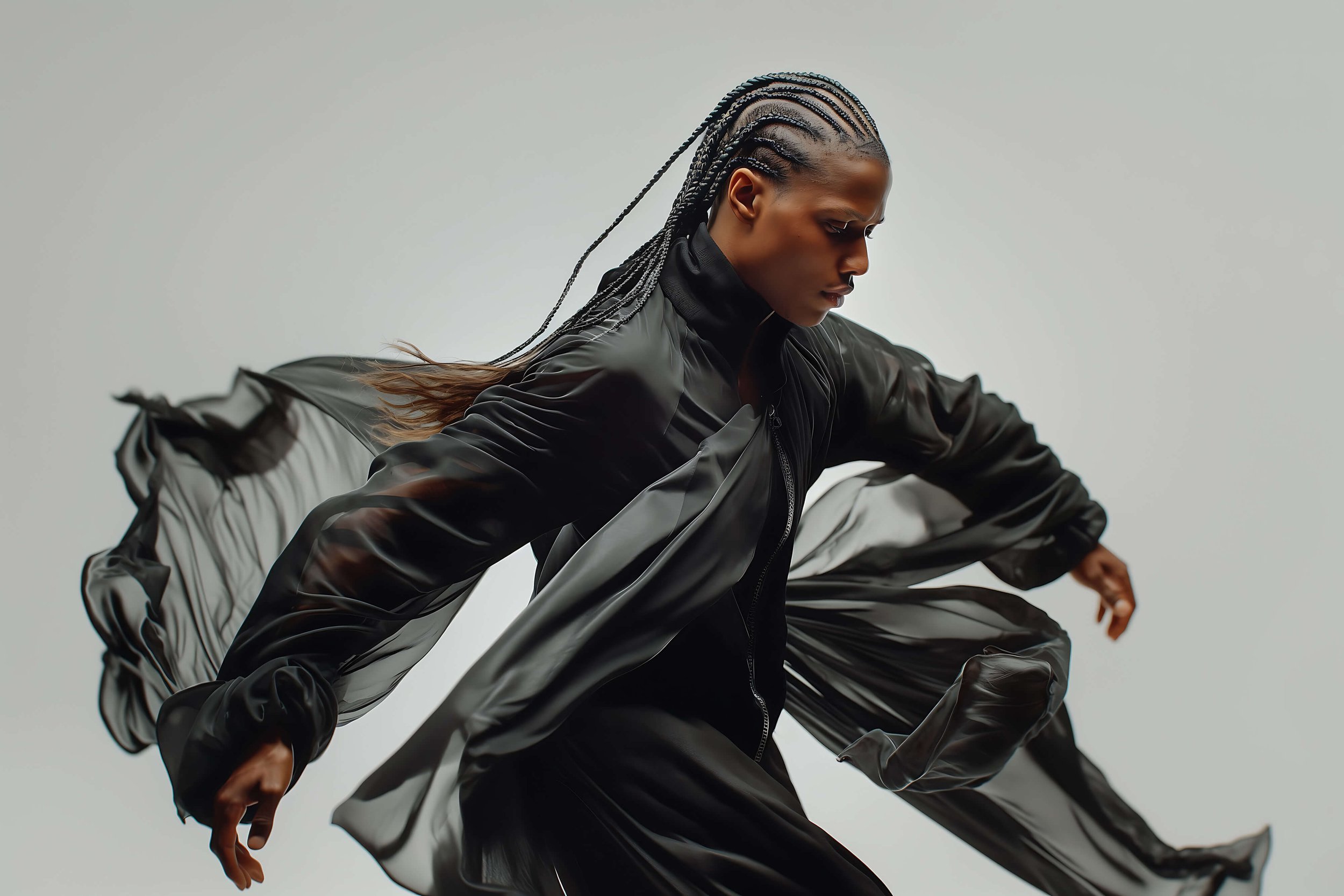 Shooting prêt-à-porter en studio avec amélioration des visuels via IA